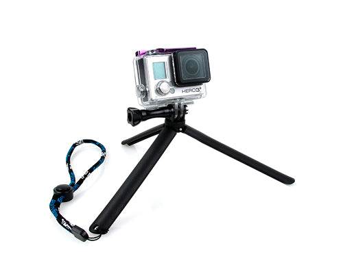 GoPro Mini Selfie Hand Grip Tripod w/ Screw for Hero Camera - Black