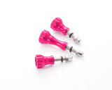 GoPro Aluminum Knob Stainless Bolt Nut Screw for Hero Cameras - Pink