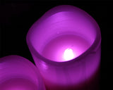 Set of 3 Remote Control LED Color Changing Flameless Candle Light