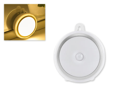 Round Series AAA Battery Operated LED Light with Motion Sensor - White