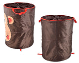 Cartoon Monkey Foldable Pop-up Laundry Basket - Brown