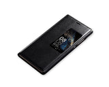 Eyelet Series Huawei P8 Flip Leather Case - Black
