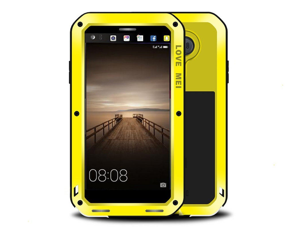 Shockproof Series Huawei Mate 9 Metal Case - Yellow