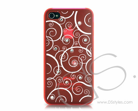 Fiori Series iPhone 4 and 4S Crystal Case - Spiral