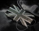 United Kingdom Bling Swarovski Crystal Phone Cases - Black