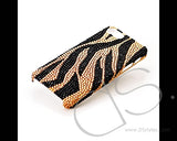 Zebra Bling Swarovski Crystal Phone Cases - Gold
