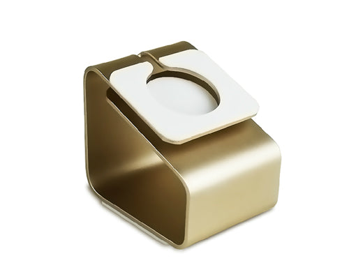 Elegant Metal Charging Stand Dock for 38mm / 42mm Apple Watch - Gold
