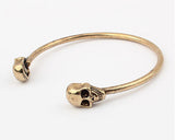 Rock Skull Gold Bangle