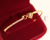 Golden Diamond Crystal Bangle