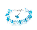 Frigid Cyan Ice Bling Swarovski Crystal Bracelet