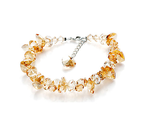 Frigid Gold Ice Bling Swarovski Crystal Bracelet