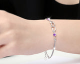 Allegiance Love Purple Bling Swarovski Crystal Bracelet