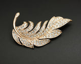 Plumage Crystal Brooch Pin