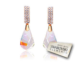 Drip Champagne Bling Swarovski Crystal Earrings