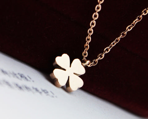 Golden Four-leaf Clover Necklace