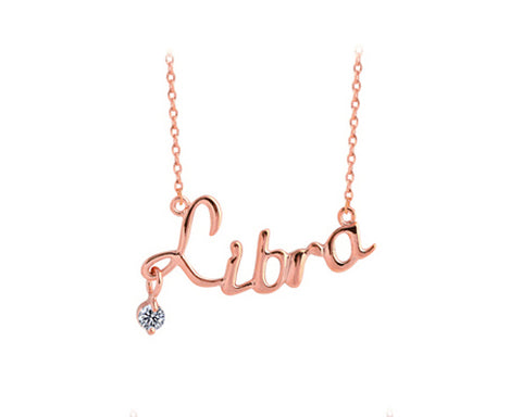 Constellation Libra Crystal Necklace