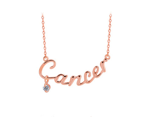 Constellation Cancer Crystal Necklace