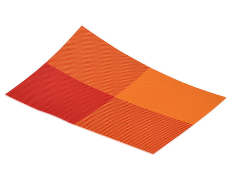 6 Pcs Colorful Insulated Stain Free Table Placemat - Orange