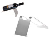 Sleek Modern Stainless Steel Single Wine Holder