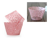 Laser Cut Cupcake Wrappers Cake Decoration for Wedding Baby Shower