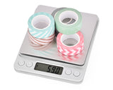 2000g x 0.1g Stainless Steel Digital Scale with Two Trays