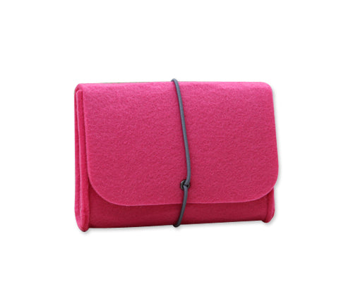 Wool Series MacBook Accessories Hand Pouch - Magenta