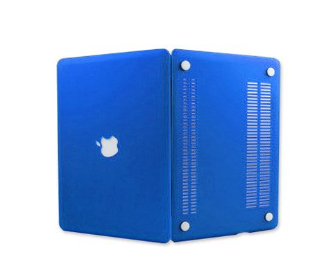 Matt Series 12&quot; MacBook Hollow-out Logo Hard Case - Blue
