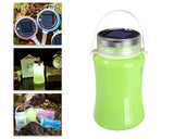 Solar Rechargeable Waterproof Outdoor Led Camping Tent Light - Green