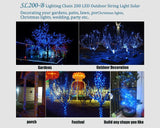 200 Bulbs LED Waterproof Solar String Light