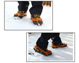 2 Pcs Anti-slip Ice Cleat Shoe Tread Grips Traction Crampon