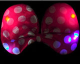Party Costume Accessory LED Flashing Polka Dot Bow Headband
