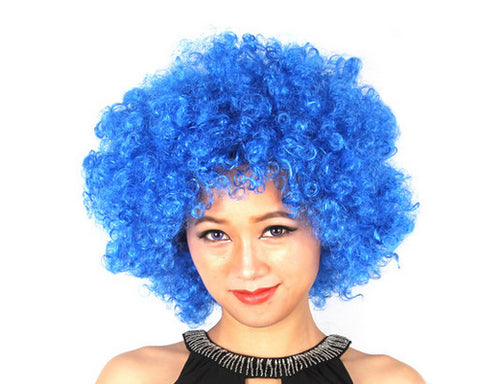 Afro Clown Costumes Wig - Blue