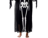 Halloween Party Costume Adult Fancy Dress Skeleton Full Length Robe