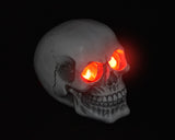 Halloween Decoration Terror Resin Skull Ornament w/ LED Light - Smooth