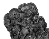 Halloween Decoration Smokeless Skull Horror Scary Candle - Black