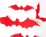 12 Pieces Bats Wall Stickers for Halloween Decoration