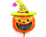5 Pcs Halloween Party Decoration Pumpkin Helium Foil Balloon Set