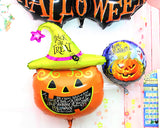 5 Pcs Halloween Party Decoration Pumpkin Helium Foil Balloon Set