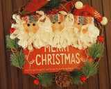 25cm Merry Christmas Twig Wreath