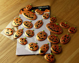 2 Sheets Bling Halloween Decoration Pumpkins Shaped Puffy Stickers