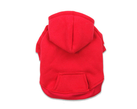 Fashion Series Dog Hoodie Sweatshirt - Red