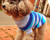 Vintage Striped Pet Dog Custom Turtleneck Sweater