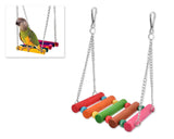 Colorful Wooden Pet Toy Bird Swing Toy Ladders