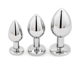 3 Pieces Multiple Size Anal Butt Plug Value Pack