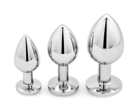 3 Pieces Multiple Size Anal Butt Plug Value Pack