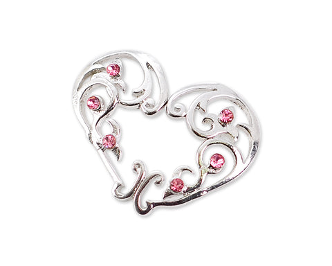 Sexy Heart Non Pierce Clip On Nipple Ring with Crystal