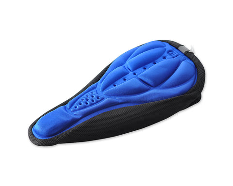 Bike Bicycle Resilience Breathable Comfort Saddle Seat Cover-Blue