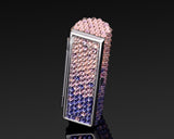 Gradation Swarovski Crystal Lipstick Case With Mirror - Purple