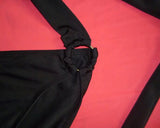 Lace Up Backless Halter Sexy Monokini Swimwear - Black