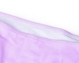 Purple Color Shell Design Bra Halter Bikini Set - B